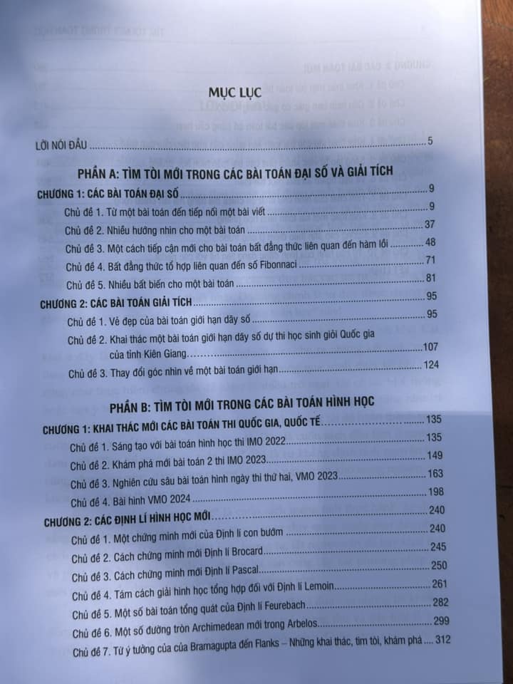 Sách - Tìm tòi mới trong toán học (sách dành cho học sinh chuyên toán THCS, THPT)