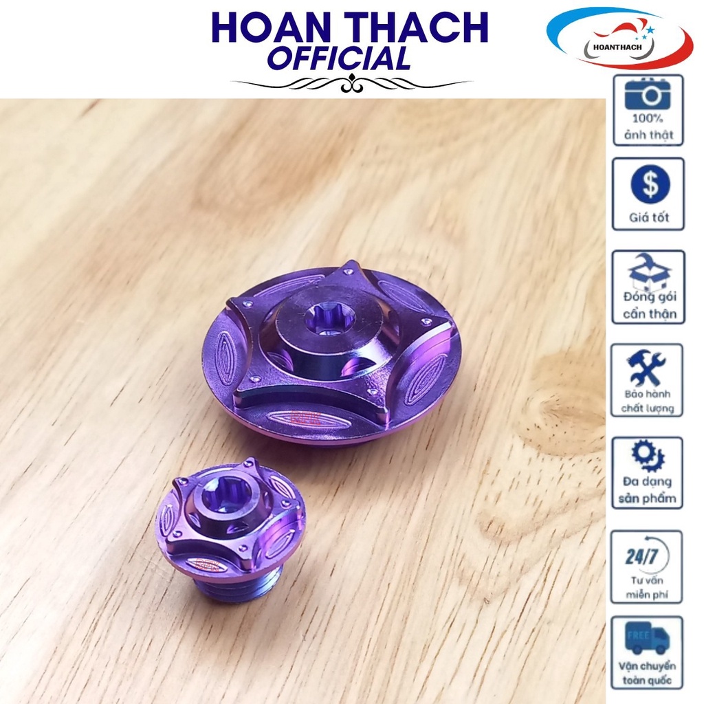 Ốc Mâm Lửa Gr5 Titan dùng cho dòng Xe máy Honda ( Màu Tím ) HOANTHACH SP001860