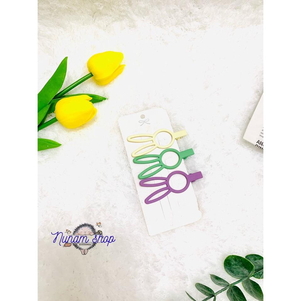 SET 3-KẸP MỎ VỊT SƠN MỊN NHIỀU HÌNH DÁNG CUTE-NUNAM SHOP