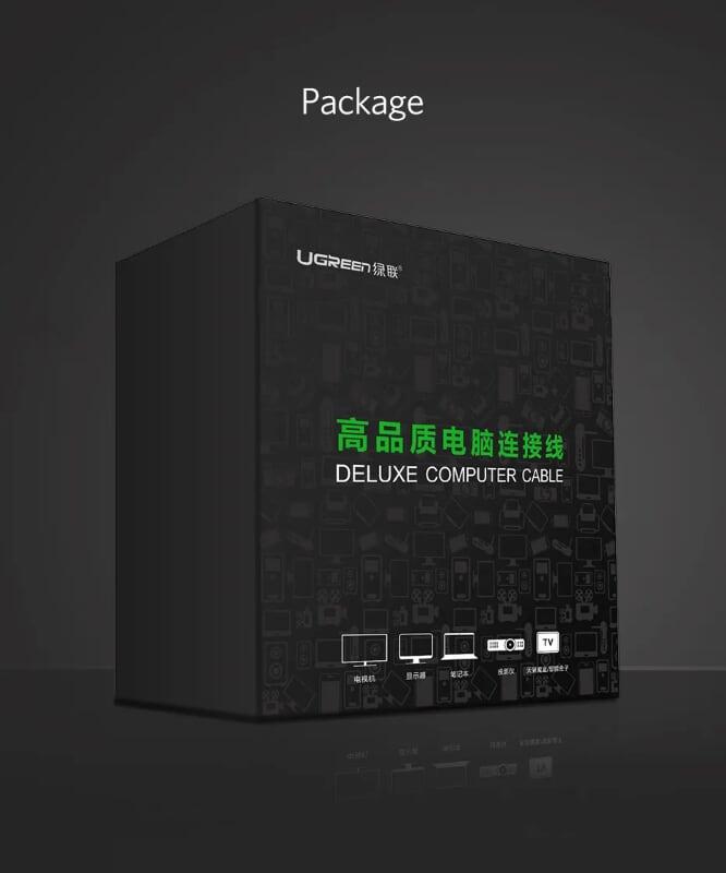 Ugreen UG40432DP111TK 1M Màu Đen Cáp chuyển đổi Displayport 1.2 sang HDMI 2.0 cao cấp - HÀNG CHÍNH HÃNG
