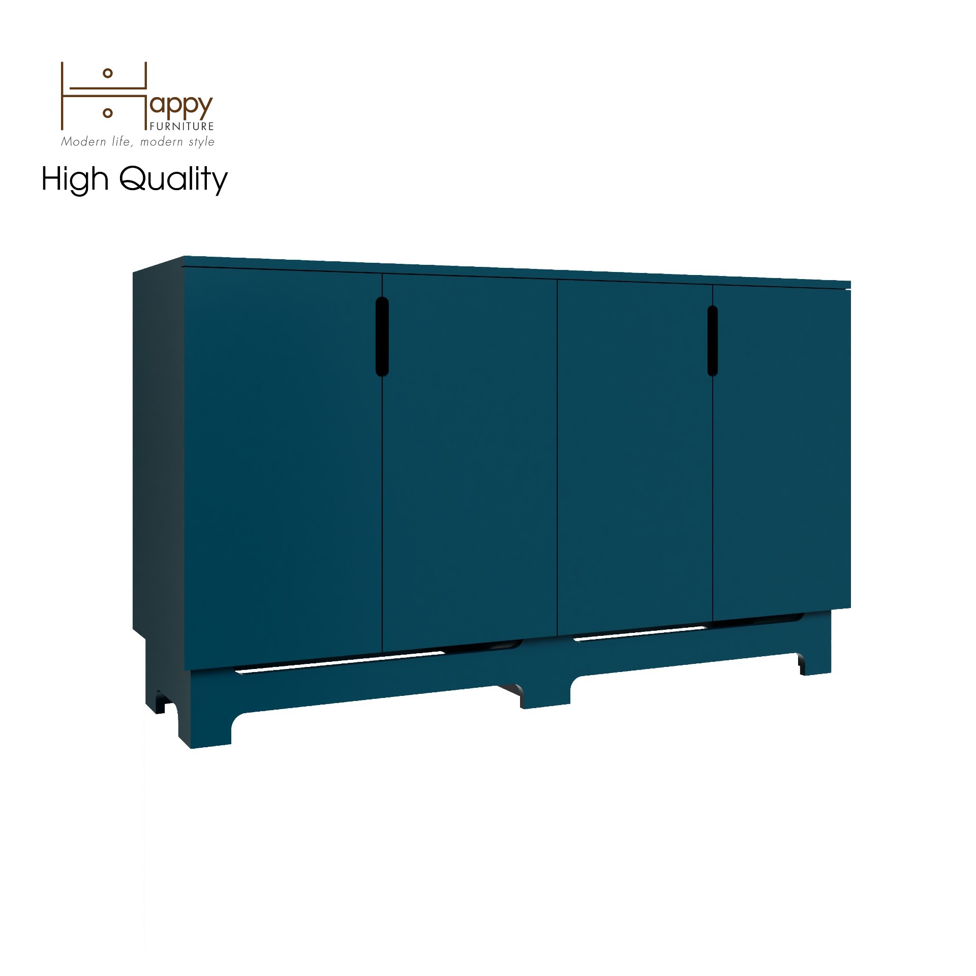 [Happy Home Furniture] MOLLY, Tủ lưu trữ 4 cánh mở, 140cm x 40cm x 82cm ( DxRxC), TCM_105
