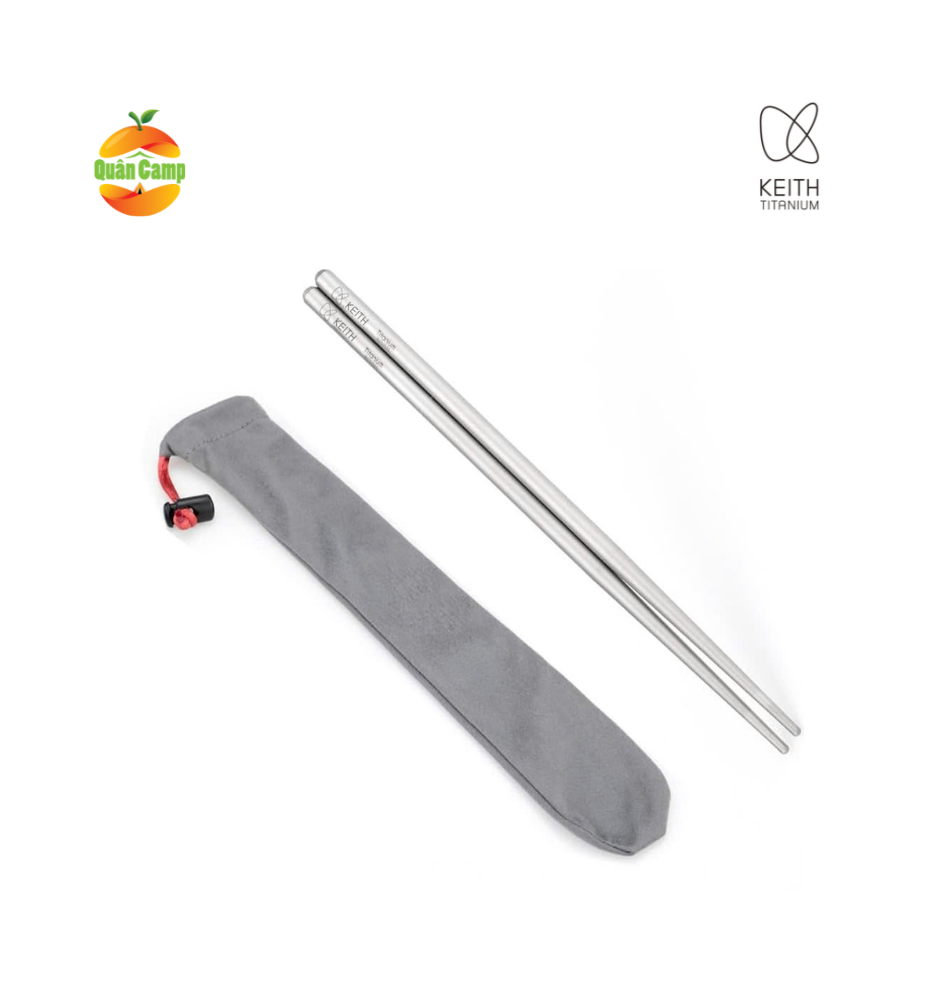 Đũa tròn Titanium Chopsticks KEITH Titanium Ti5625 - dài 19cm
