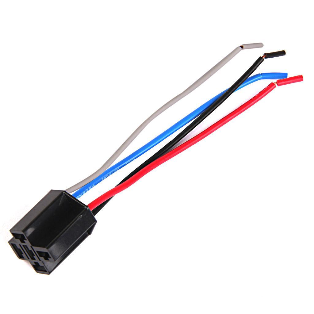 Car 12V 12 Volt DC 40A AMP Relay Harness Socket 4Pin 4 Wire