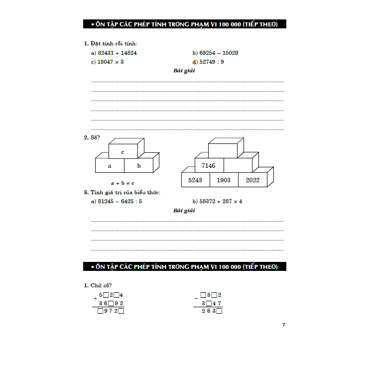 Vở Bài Tập Nâng Cao Toán 4 - Tập 1 -MK