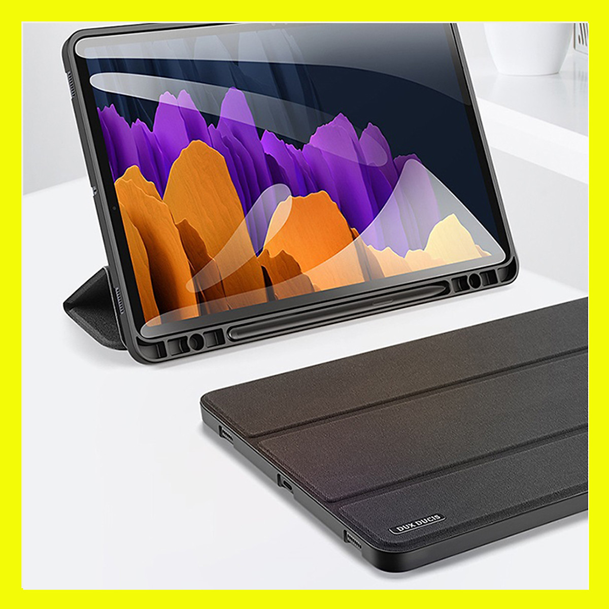 Bao da chống sốc cho Samsung Galaxy Tab S8 thương hiệu DUX DUCIS Domo Series cao cấp - Hàng nhập khẩu.