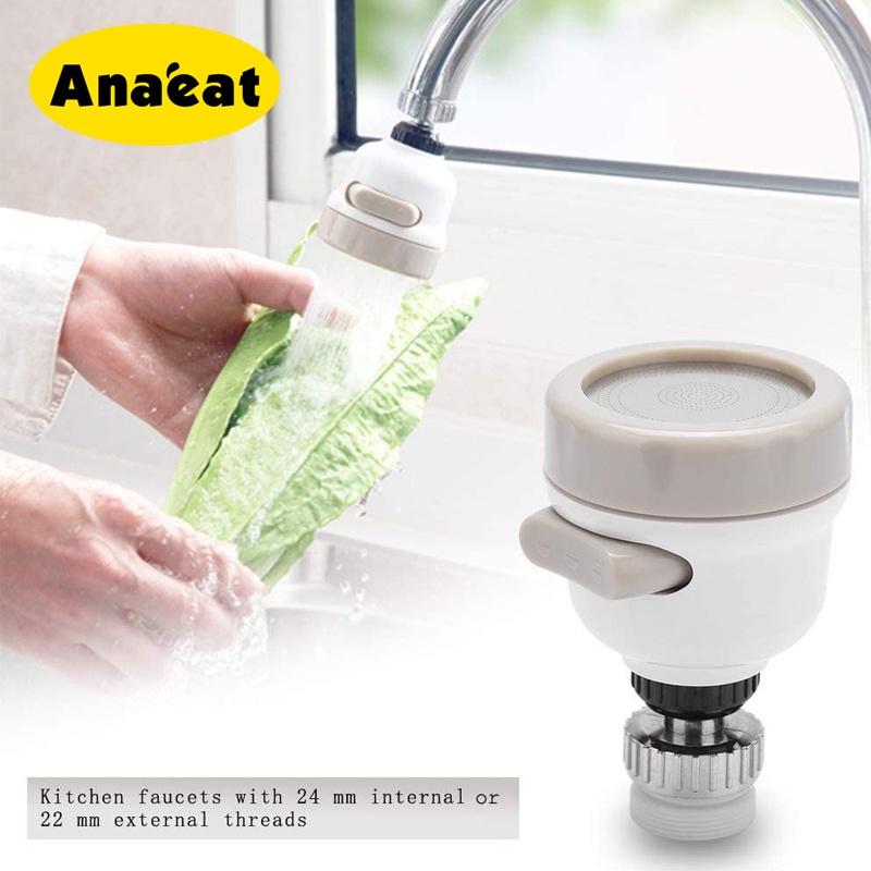 Đầu Nối Vòi Nước ANAEAT 3 Cấp Độ Có Thể Điều Chỉnh Xoay 360 Độ Lọc Tiết Kiệm Nước