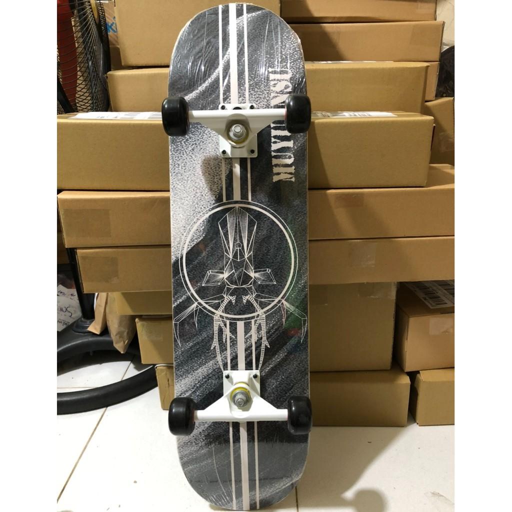 Ván trượt thể thao mặt nhám skateboard gỗ ép 7 lớp chuẩn chất lượng thi đấu, họa tiết đa dạng