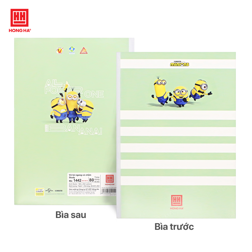 Vở kẻ ngang 80 trang Minions - Hồng Hà - 1442