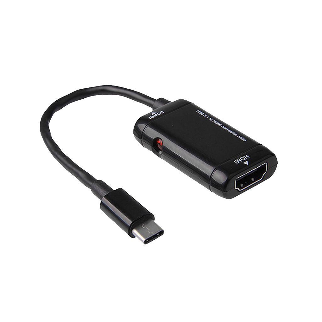 USB-C USB 3.1 Type C To HDMI Converter Adapter Cable For Macbook /Chromebook