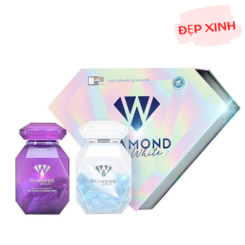 Viên uống trắng da Diamond White Day &amp; Night phiên bản mới (hộp 60v)