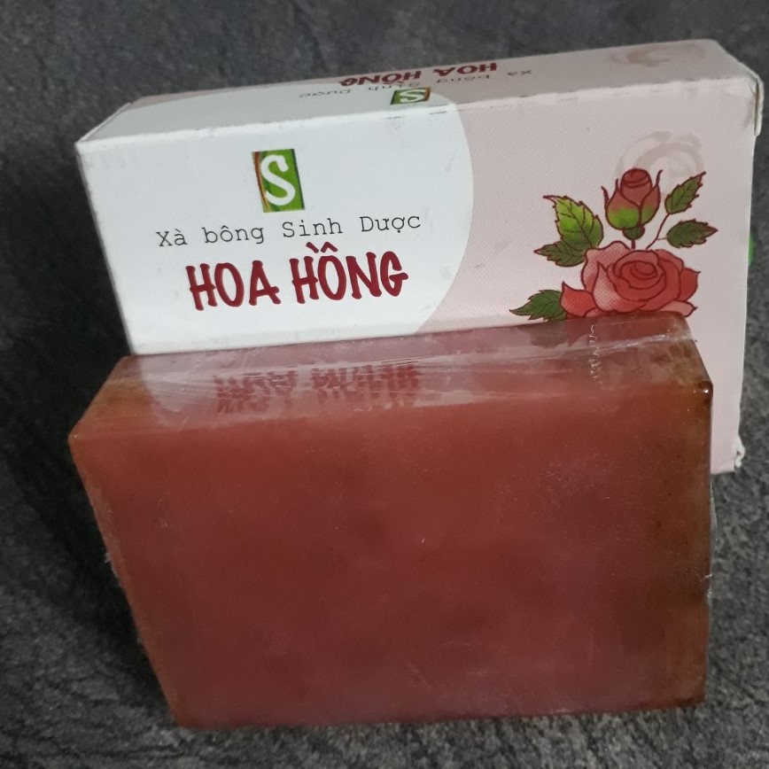 Hình ảnh Xà bông Sinh Dược Hoa Hồng giúp làm mềm da, sạch khuẩn, nuôi dưỡng da sáng khỏe, dưỡng ẩm, se khít lỗ chân lông, màu hồng cực ngọt - lên sắc tự nhiên, an toàn, thân thiện.