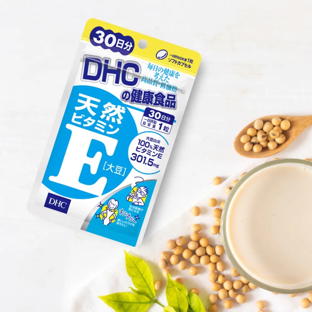 Viên uống DHC bổ sung Vitamin E Hỗ trợ sáng da chống oxy hóa 30 ngày