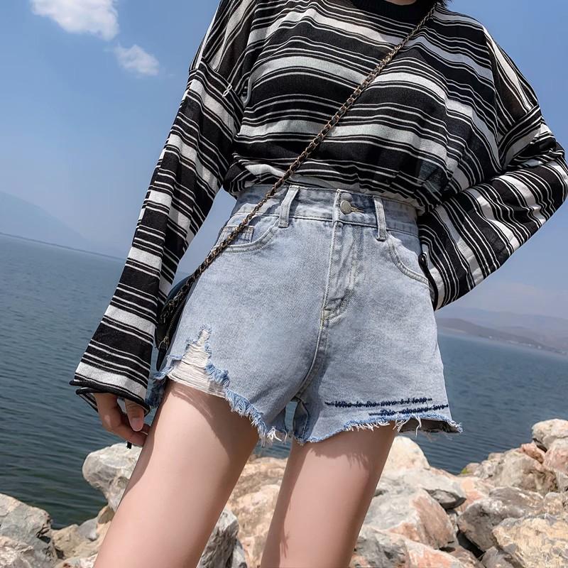 Quần Short Jeans Rách Thời Trang Nữ Cá Tính