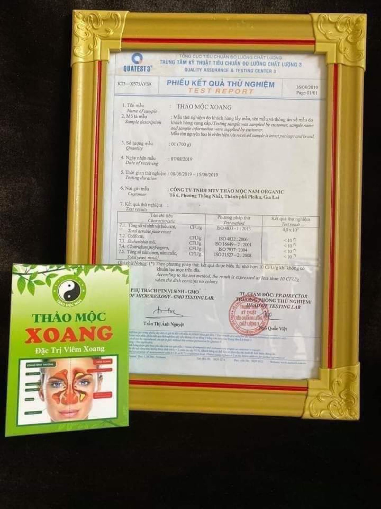 Combo 2 hộp Xoang của công ty Thảo mộc nam Organic