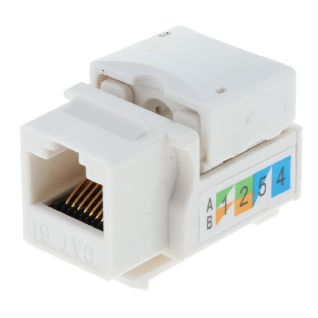 5x10pcs Jack Module Network Connector Module-White