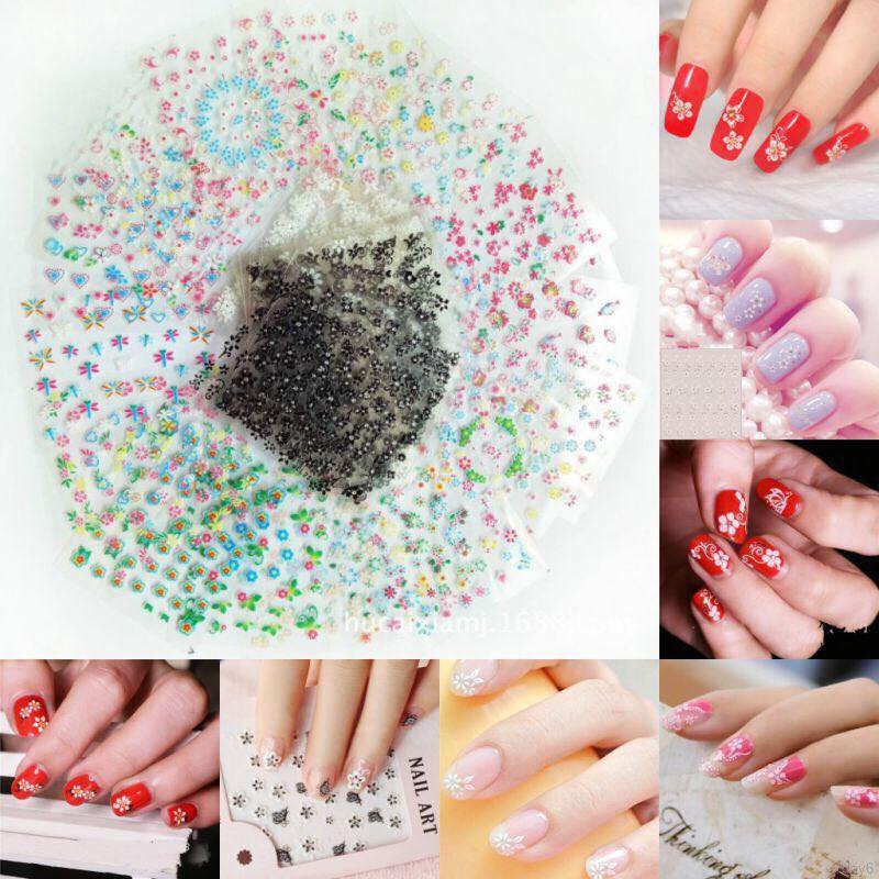 Combo 10 tấm decal dán móng nghệ thuật Nail art Enjoy J350