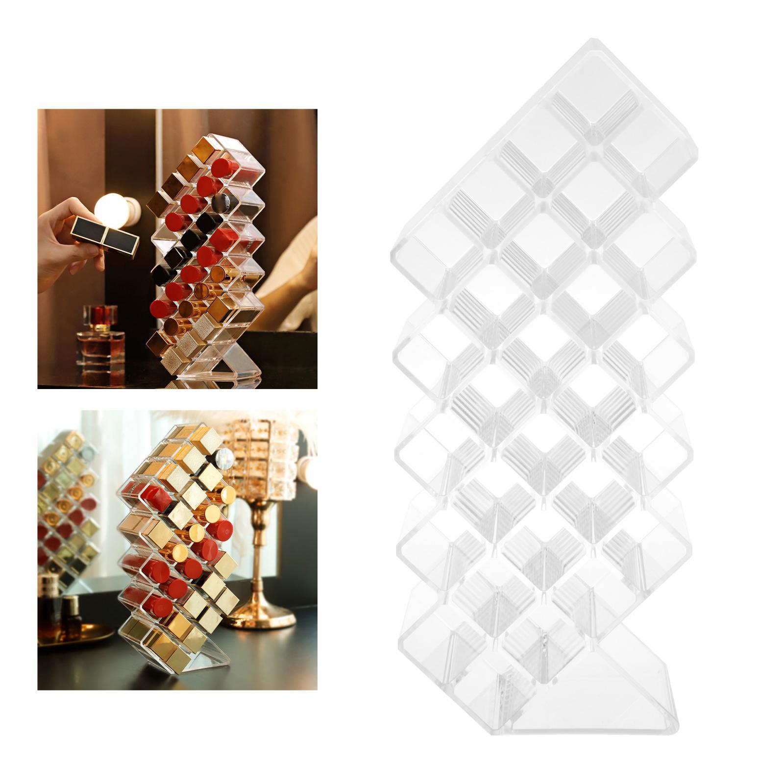 28 Makeup Cosmetic Lipstick Storage Display Stand Rack Organizer