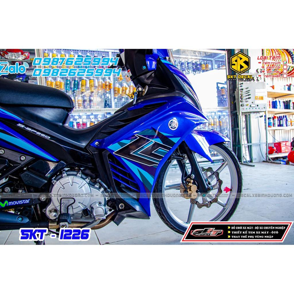tem trùm dành cho exciter 135 xanh đen lc