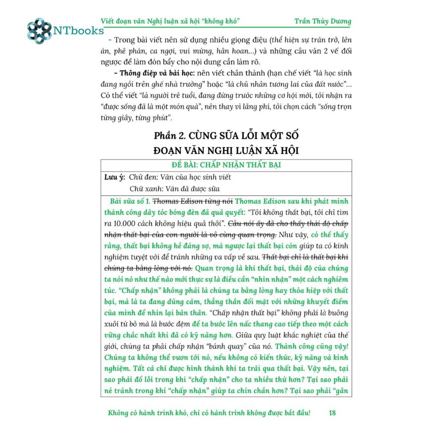 Sách - Viết đoạn văn nghị luận xã hội không khó