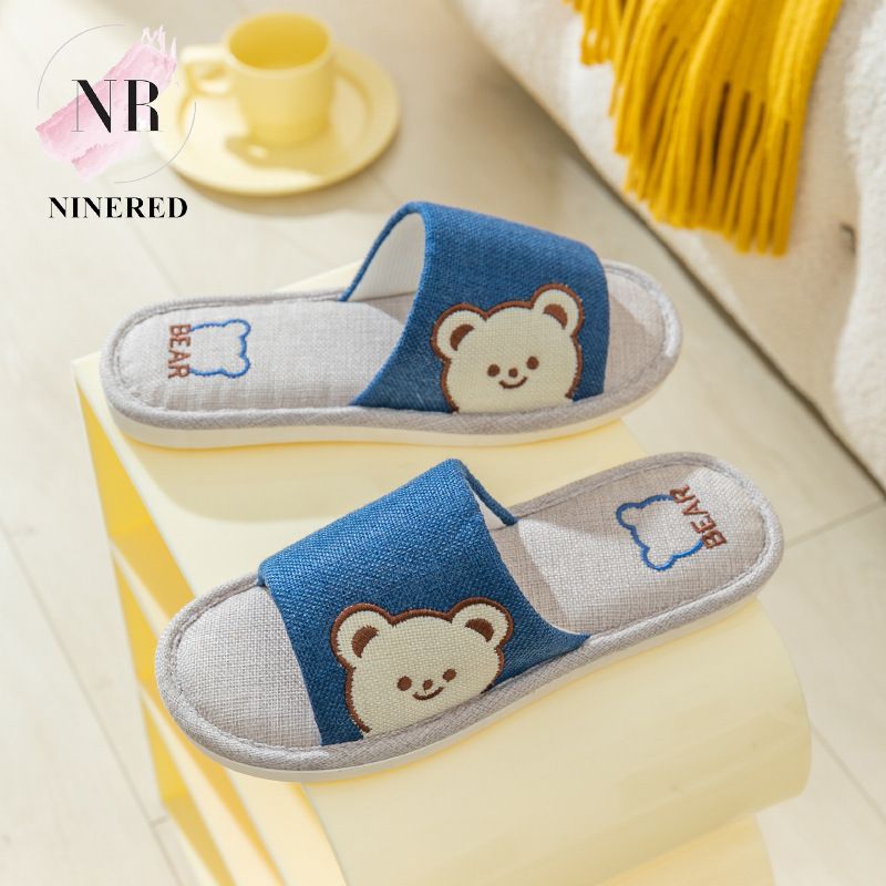 DÉP ĐI TRONG NHÀ GẤU BEAR XINH XẮN CHO NAM NỮ NINERED HOMEWEAR - D132