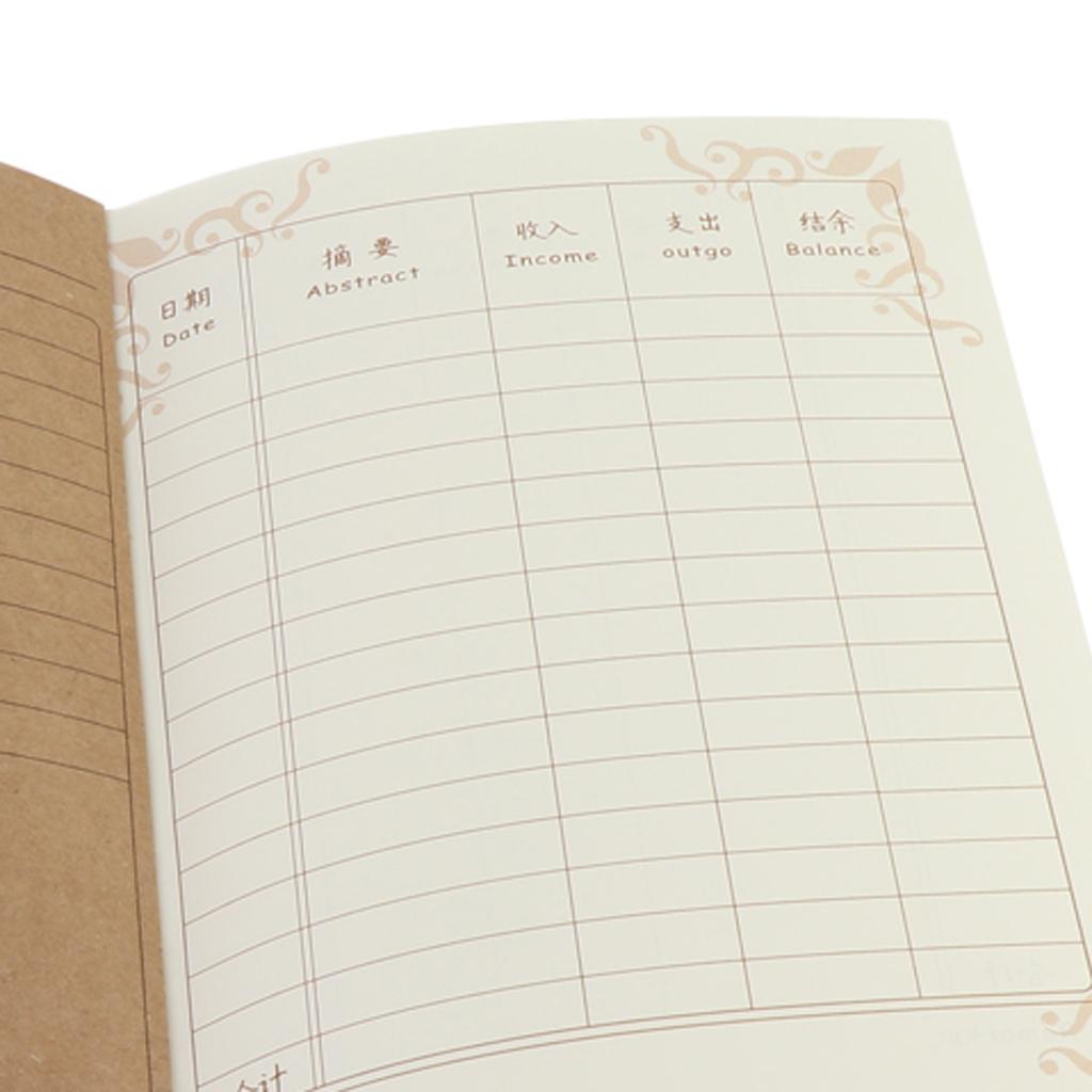 Casual/Business Style Notebook for Account，5 Columns
