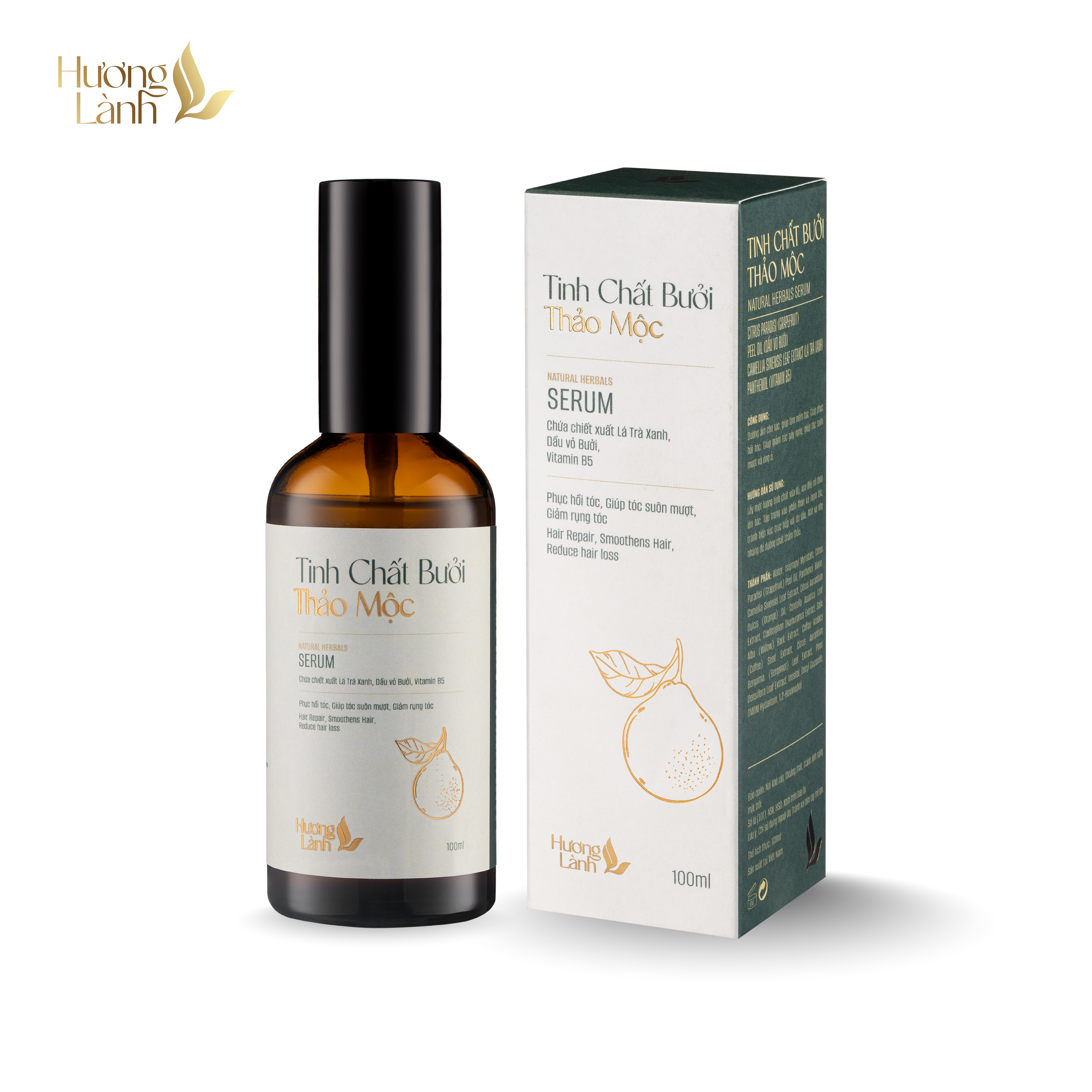 Dầu gội thảo mộc Hương Lành + Tinh chất bưởi thảo mộc Hương Lành