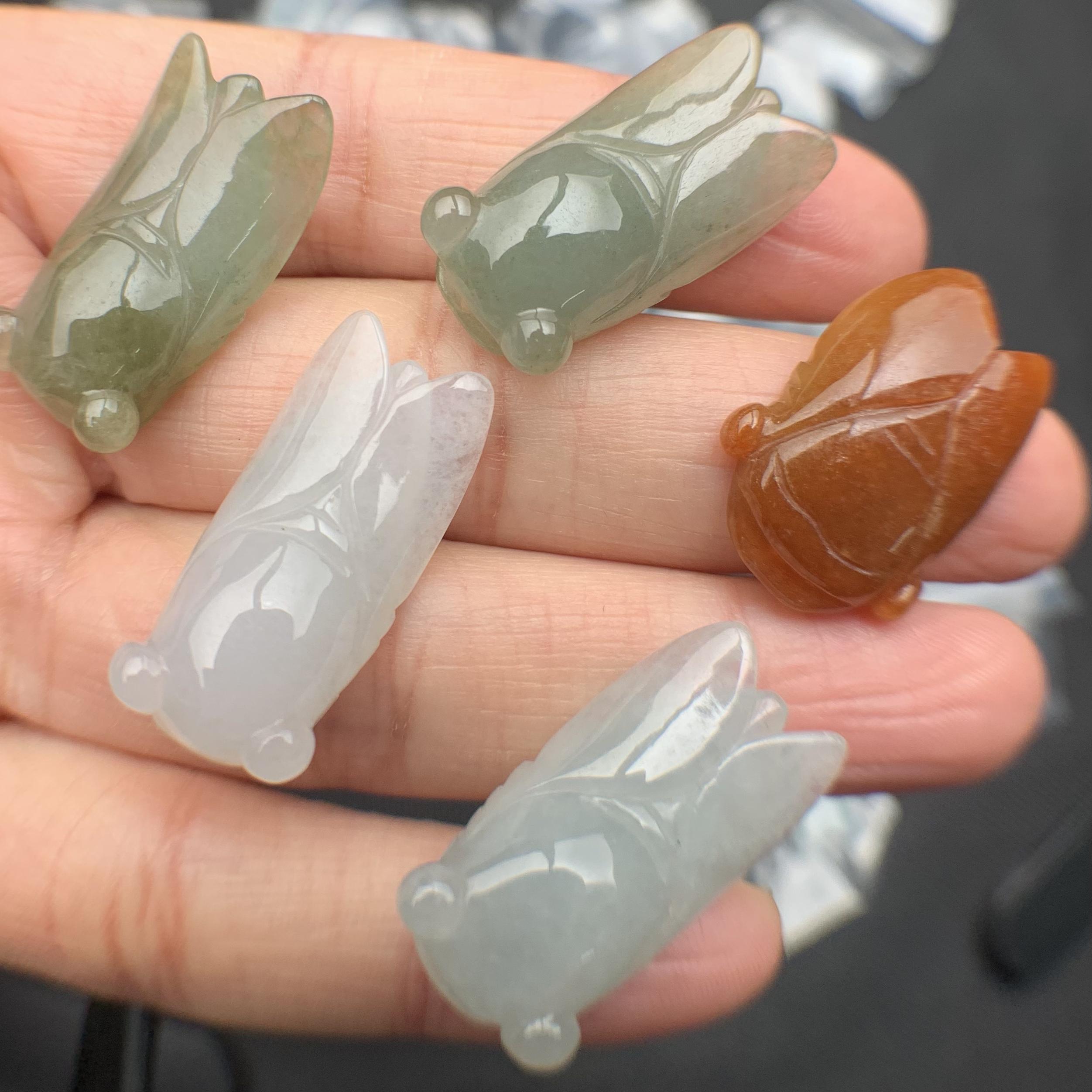 Ve sầu ngọc phỉ thúy tự nhiên Jadeite A