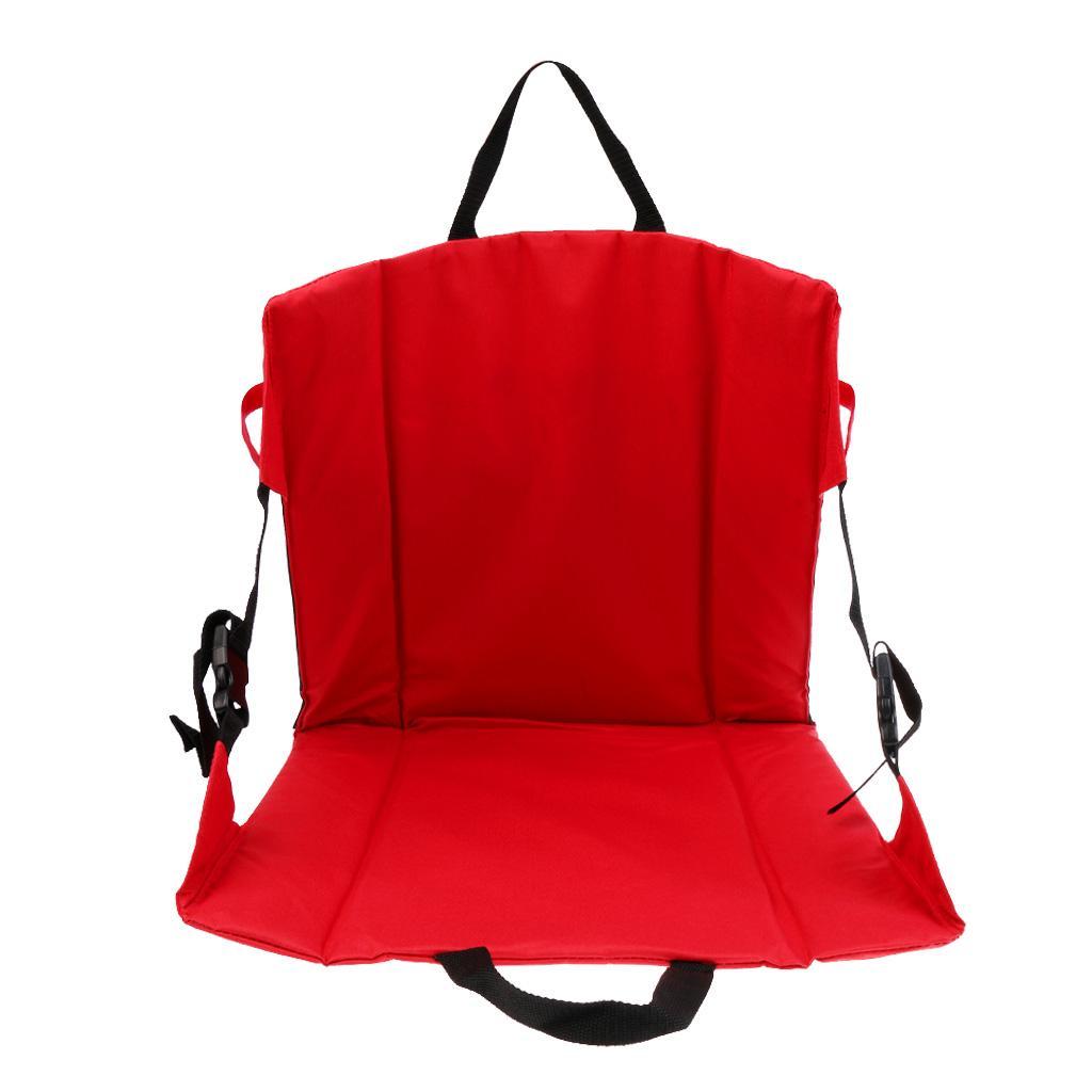 2Pcs Folding Padded Chair Seat Cushion for Stadium Bleacher Football Sports