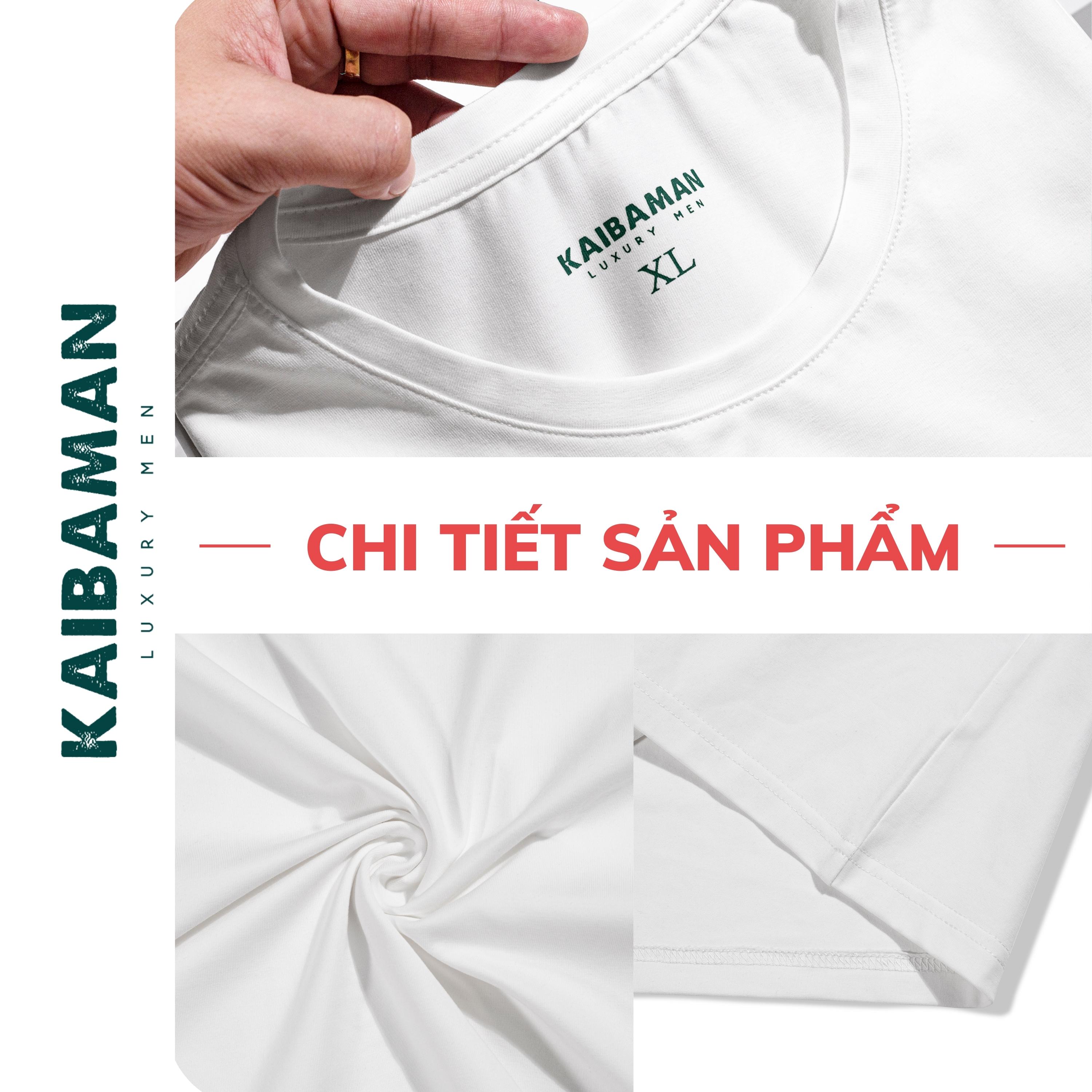 Hình ảnh [A01-011] Áo Thun Nam Tay Ngắn Cổ Tròn Kaibaman T-shirt Nam Cotton Hàn Quốc Form Slimfit Áo Phông Nam Tay Lỡ-KAIBAMAN STORE