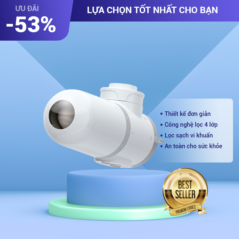 Vòi Lọc Nước Tiện Lợi Với 3 Chế Độ Lọc Sạch Vi Khuẩn