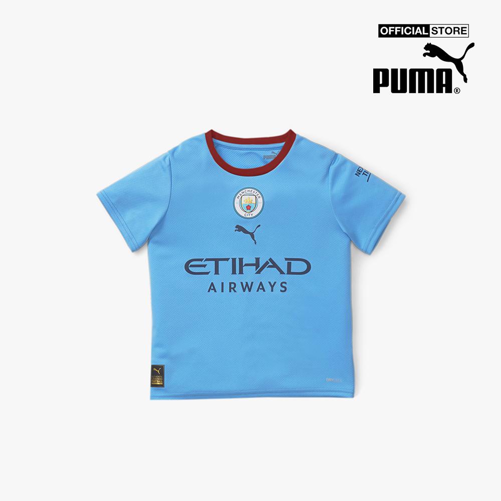 PUMA - Bộ quần áo thể thao trẻ em Manchester City FC Home 22/23 Mini Kit 765716