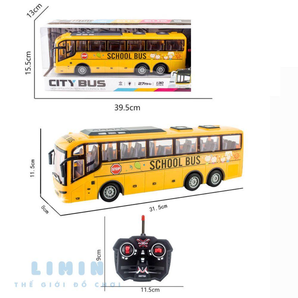 Xe bus điều khiển từ xa 4 chiều, xe điều khiển LiMin, nhựa ABS siêu bền, thiết kế tinh xảo siêu đẹp