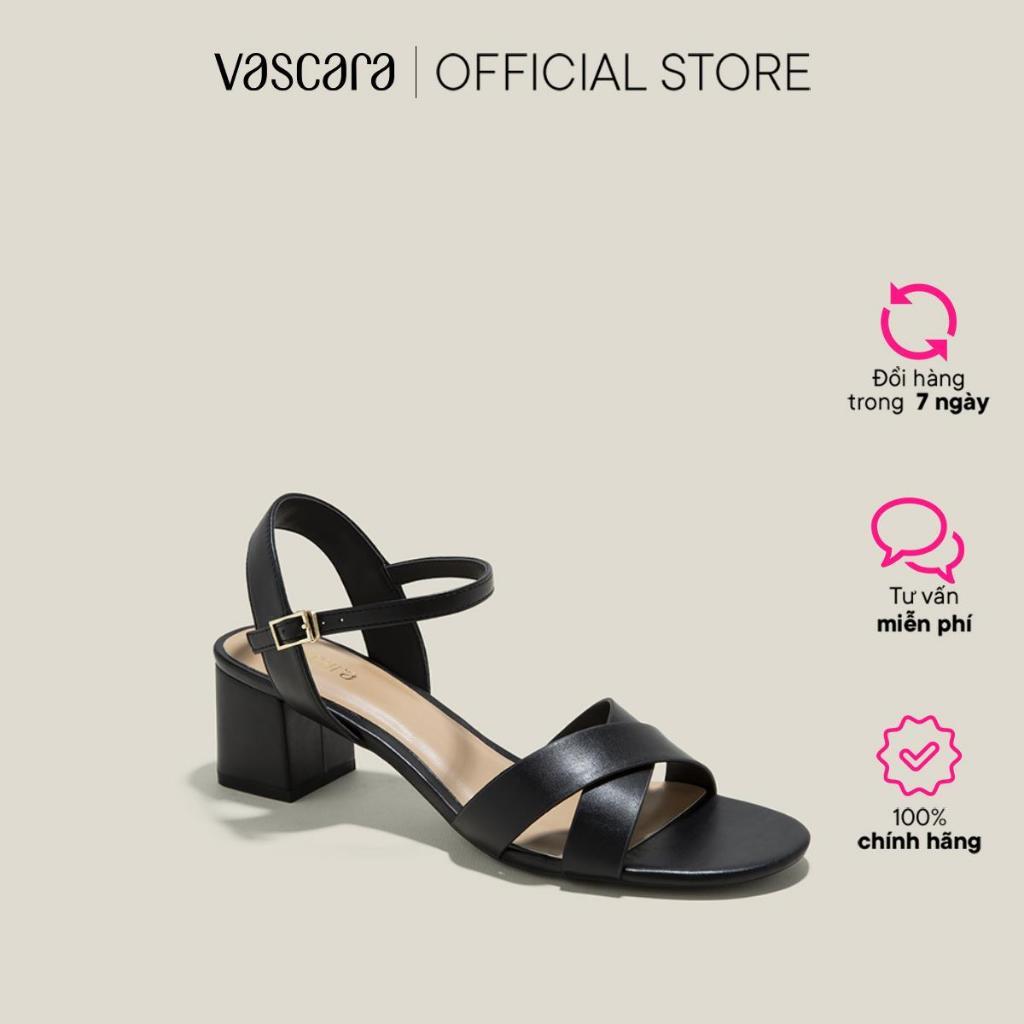 Vascara Giày Sandal Basic Cross Strap - SDN 0771