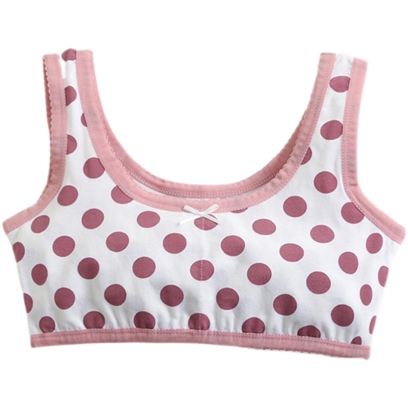 Combo 4 áo lót bé gái Hàn Quốc siêu đẹp chất cotton, áo bra cho bé gái từ 20-50kg