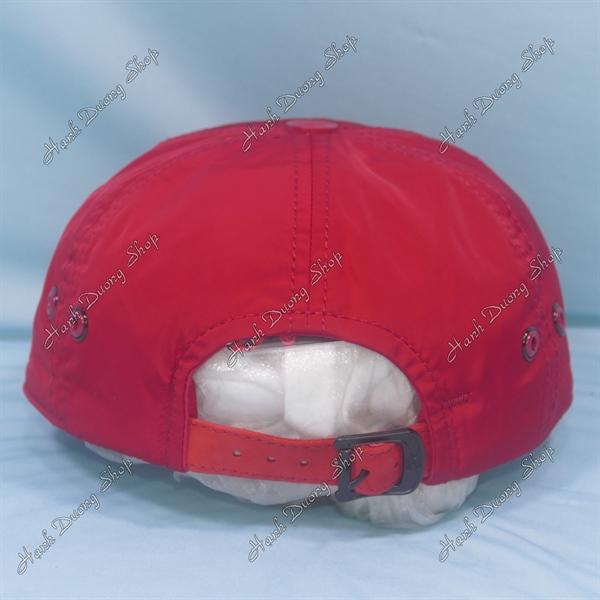 Nón kết vải dù, mũ lưỡi trai trẻ em z caps từ 6-12 tuổi vòng đầu từ 51-54cm vải dù có khóa tăng giảm size đầu - Đỏ thẩm