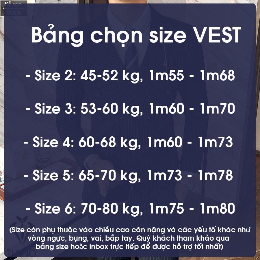 Bộ Vest Nam (Áo + Quần) Ôm Body Xám Kẻ - Kiểu 1 Khuy. Vải cao cấp, 2 lớp - TIANO STORE