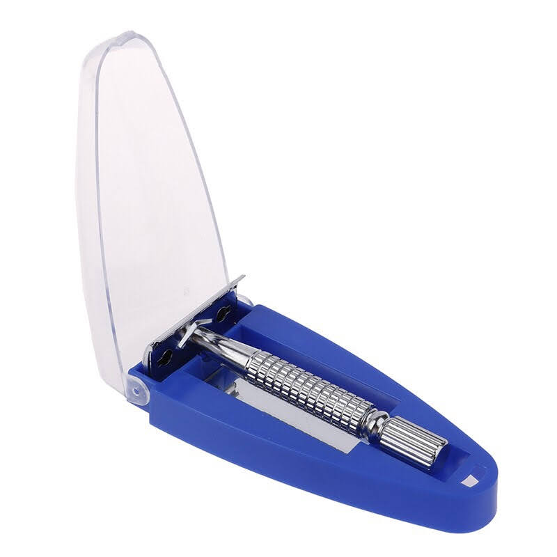 Dao Cạo INOX Cổ Điển 7701 + Tặng Kèm 10 Lưỡi Dao Cạo , Phong Cách Tháo Rời, Chất Lượng, Hộp gương, Dao Cạo FULLBOX