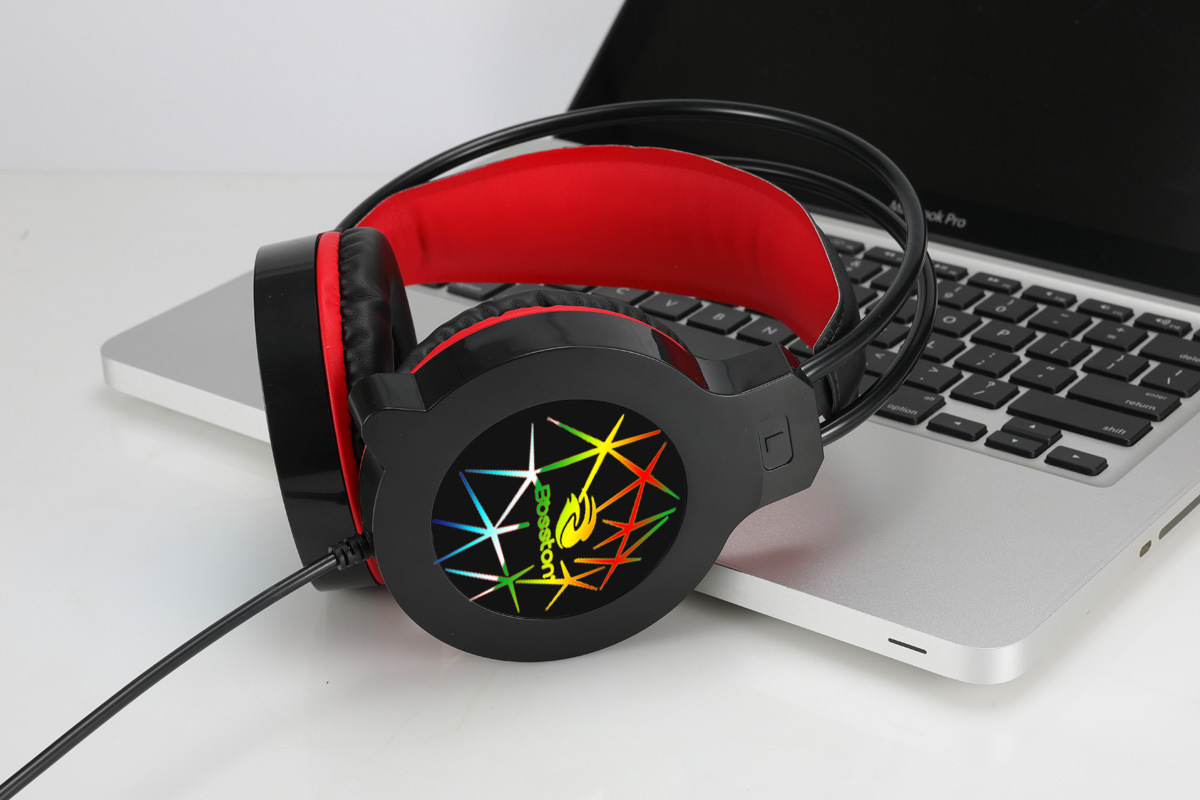 Tai Nghe Headphone Bosston HS09-LED Rainbow - Hàng Chính Hãng