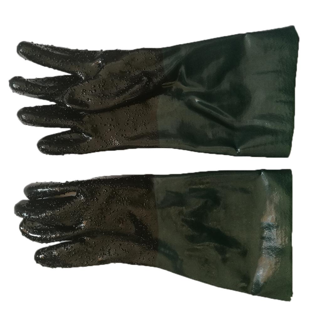 One Pair of Protective Working Gloves for Sand Blaster Blast Cabinet 35cm