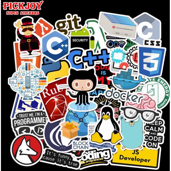 Sticker dán cao cấp LẬP TRÌNH VIÊN CODING Cực COOL ms#224