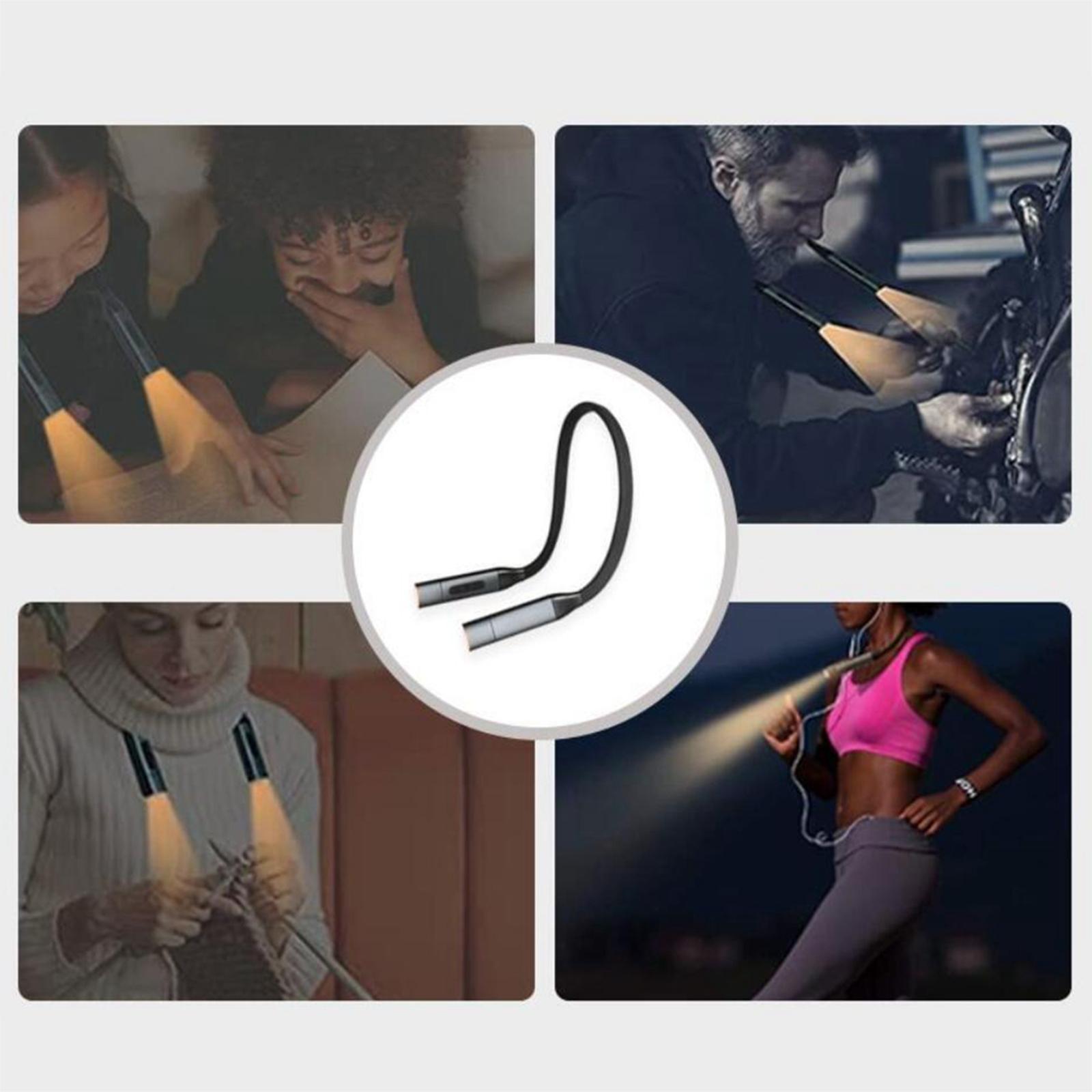LED Neck Reading Light bed Lamp Adjustable Hands Free Flexible Portable