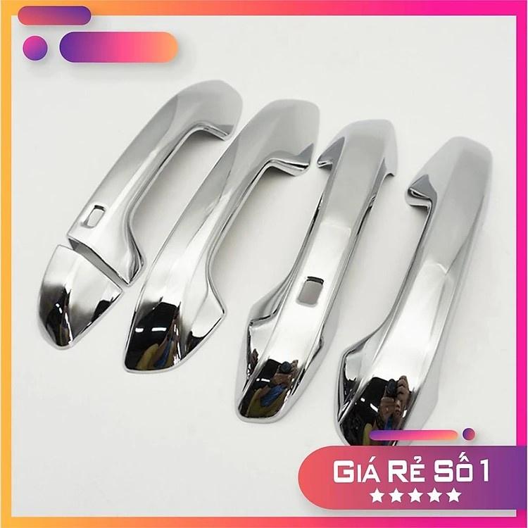 Ốp Tay Cửa Và Hõm Cửa Xe Kia Seltos từ 2019 đến 2023 Mạ Crom Cao Cấp, Chống xước tay cửa làm đẹp cho xe