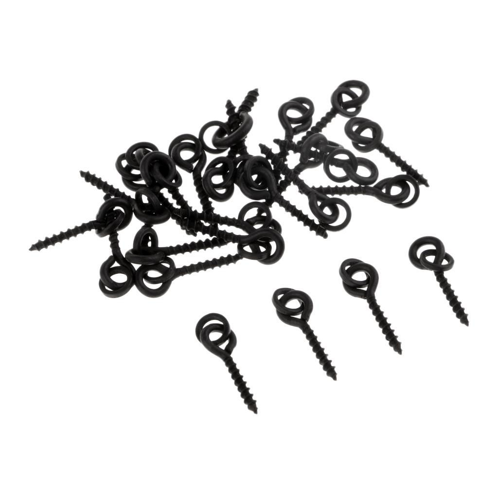 25pcs Carp Boilie Screw with Ring Bait Tool Chod Rigs Fishing Accessories