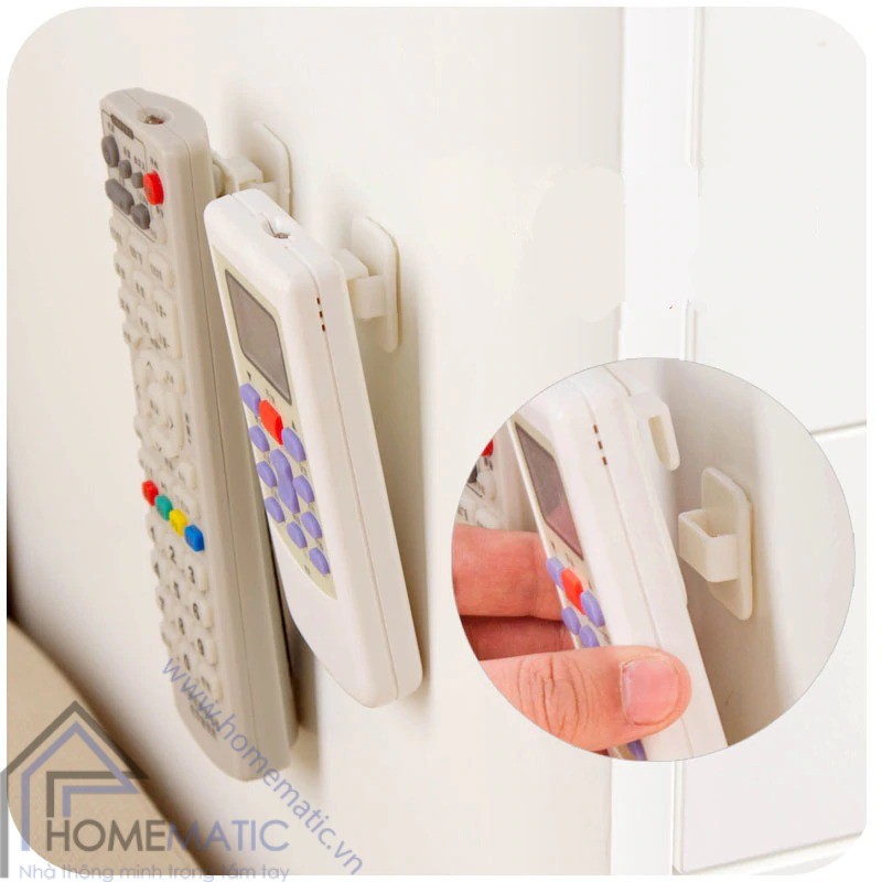 Bộ 2 móc đa năng dán tường treo remote điều khiển HT055 - Giao Ngẫu Nhiên