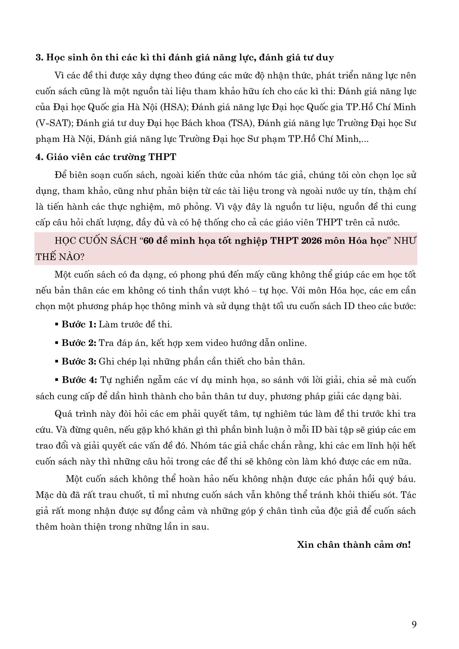 Sách - 60 Đề Minh Họa Tốt Nghiệp THPT 2026 - Môn Hóa Học
