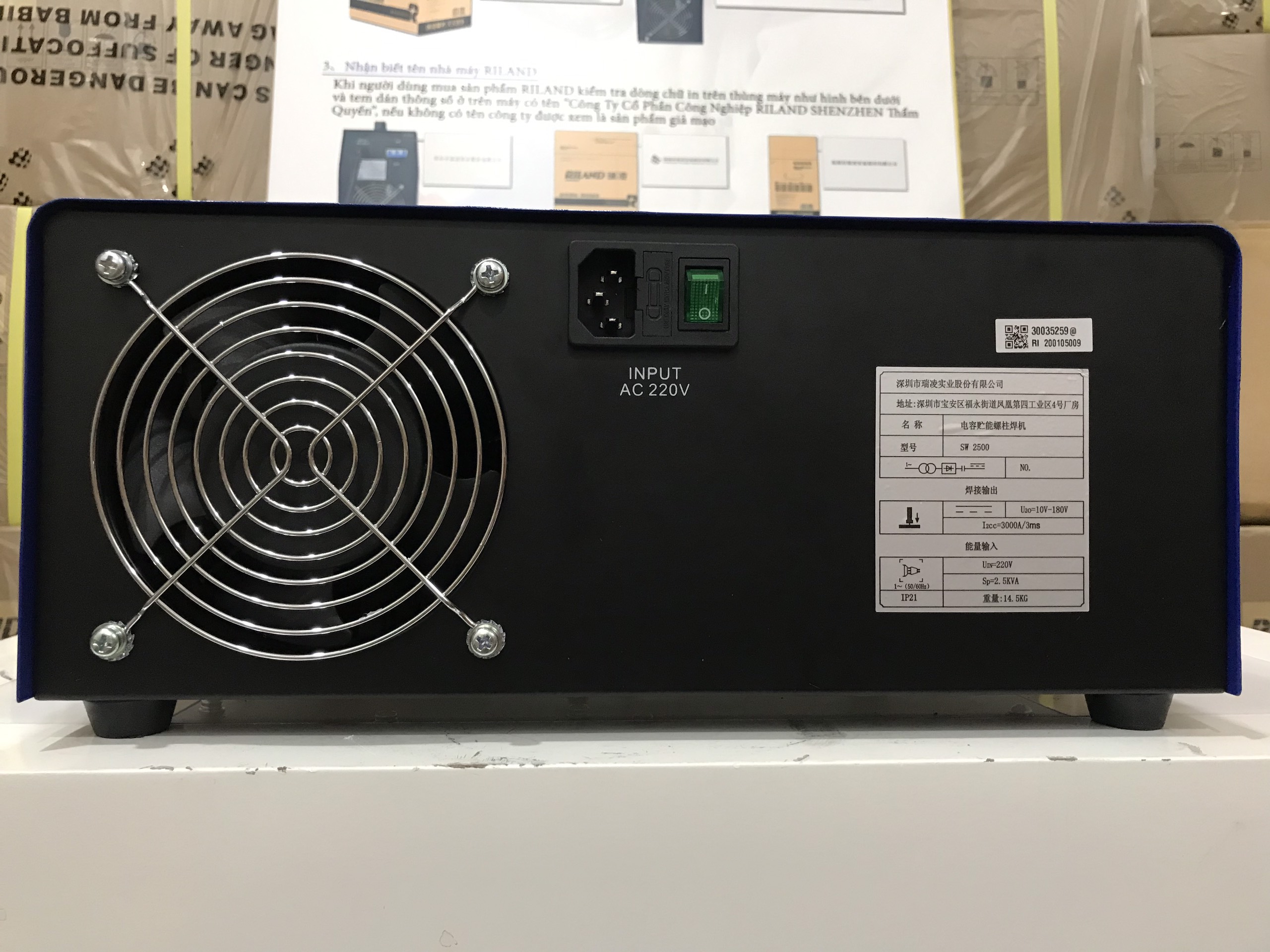 Máy hàn bu lông SW 2500 RILAND Chính hãng 100%