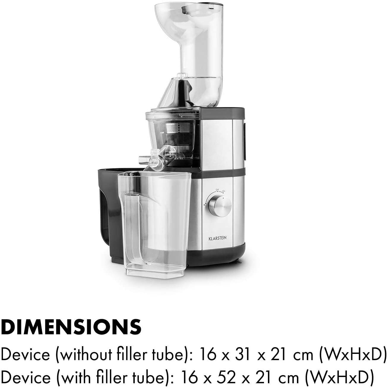 Máy Ép Chậm Klarstein Fruitberry Slow Juicer, máy ép trái cây gia đình - CAM KẾT HÀNG NHẬP KHẨU ĐƯC BỞI DNK