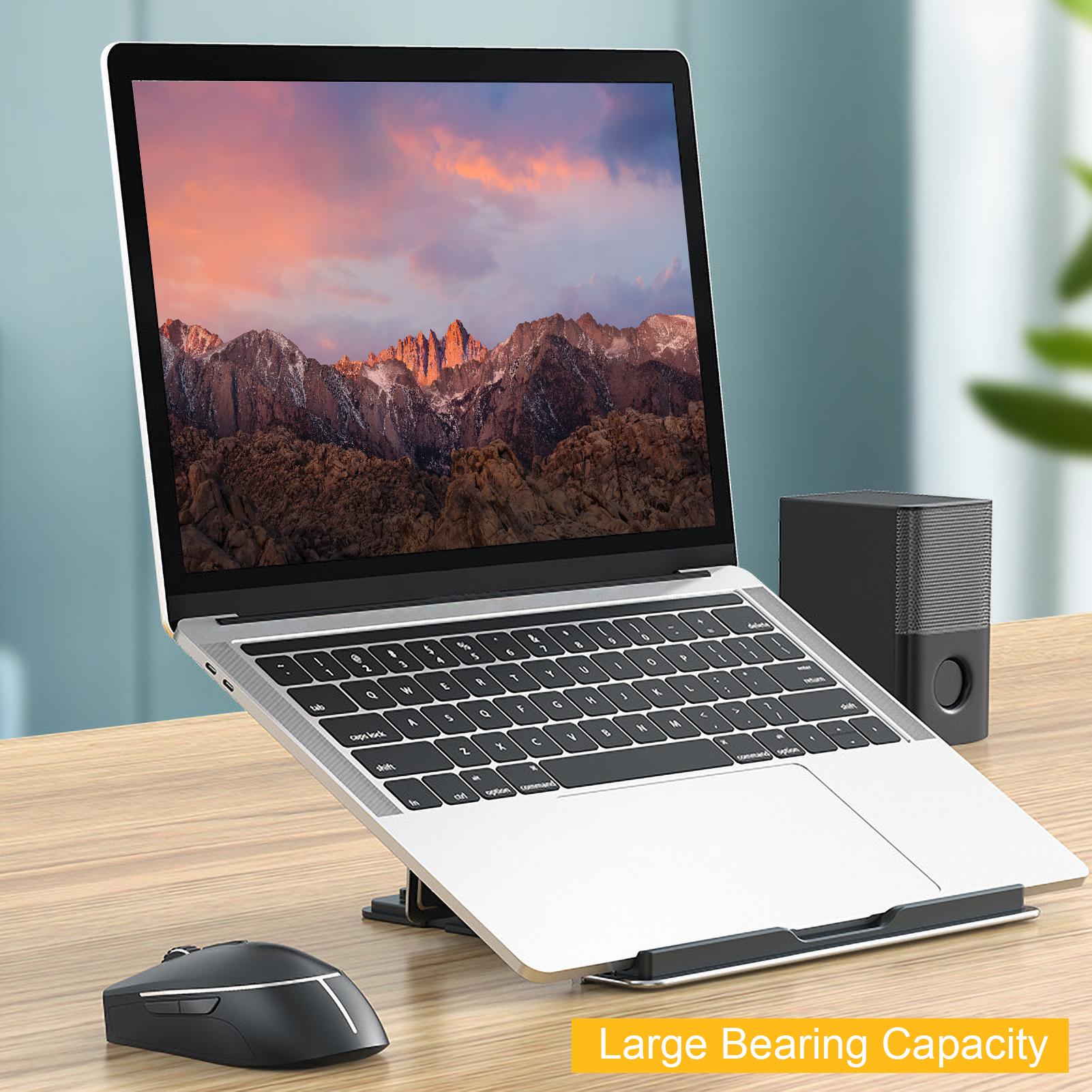 Laptop Desktop Holder Foldable Portable Tablet Computer Stand Cooling Collapsible Lifting Aluminum Alloy Stand for Desk
