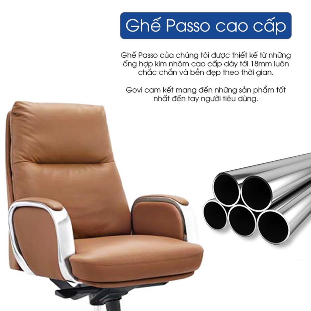 Ghế lãnh đạo GOVI Passo PA-1815A Da bò Italy nhập khẩu