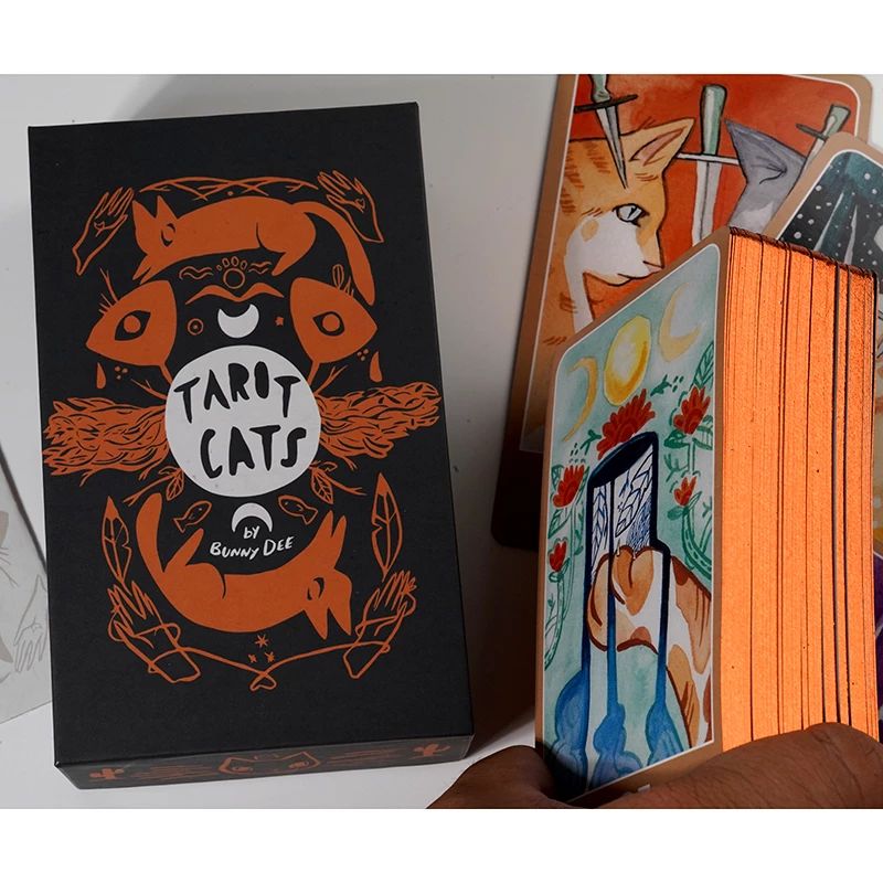 Bộ Bài Tarot Cats - Bài Bói Tarot Mèo Thẻ Mạ Cao Cấp